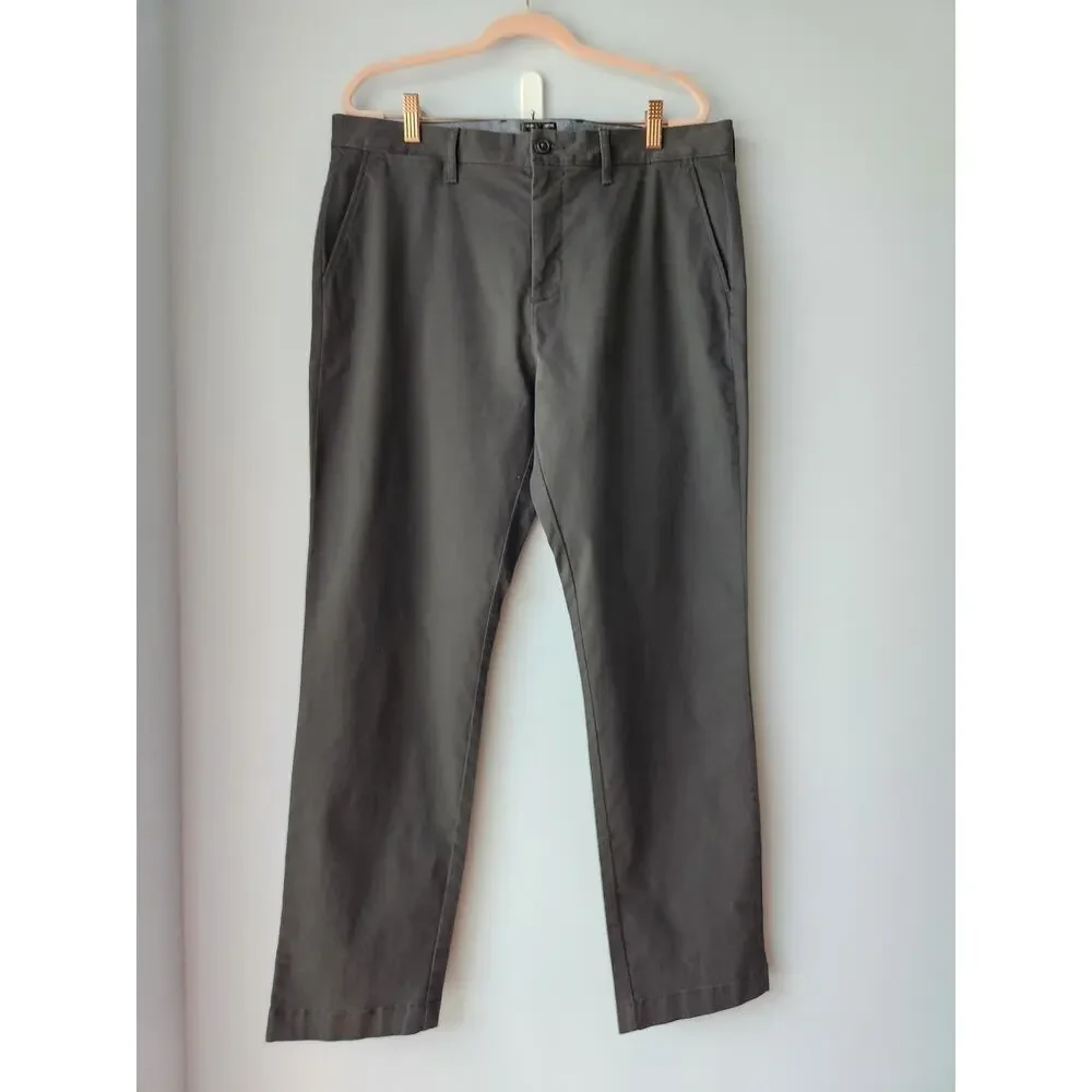 NWT J. Crew 770™ Straight-Fit Stretch Chino Pant Faded Black 34/30 *Flaw